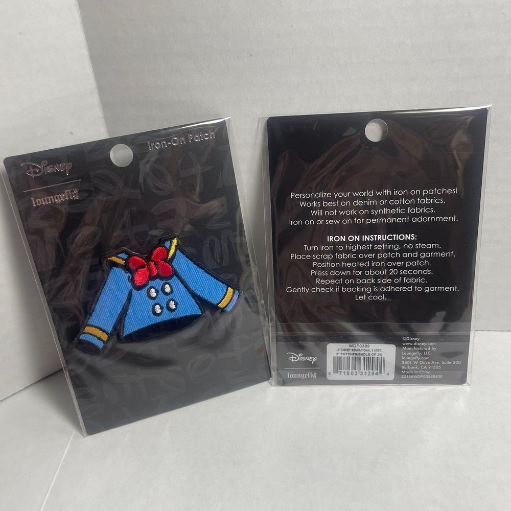 ANY IRON ON PATCH 5/$40 BUNDLE Loungefly Disney Donald Duck Outfit Iron on Patch